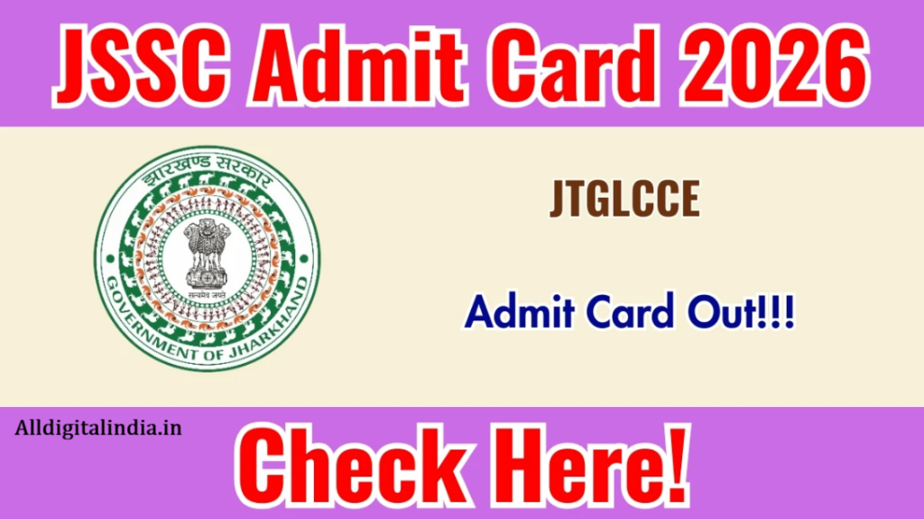 JSSC Admit Card 2026 Out Download Here
