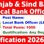 Sind Bank LBO Recruitment 2026